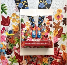 FALL FROLIC - 300 PIECE CEACO PUZZLE - SIZE 19" X 19" - COMPLETE - POSTER