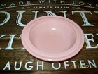 Hazel Atlas Moderntone Platonite Pink/Flamingo 5” Rimmed Berry Bowl~U.S.A.