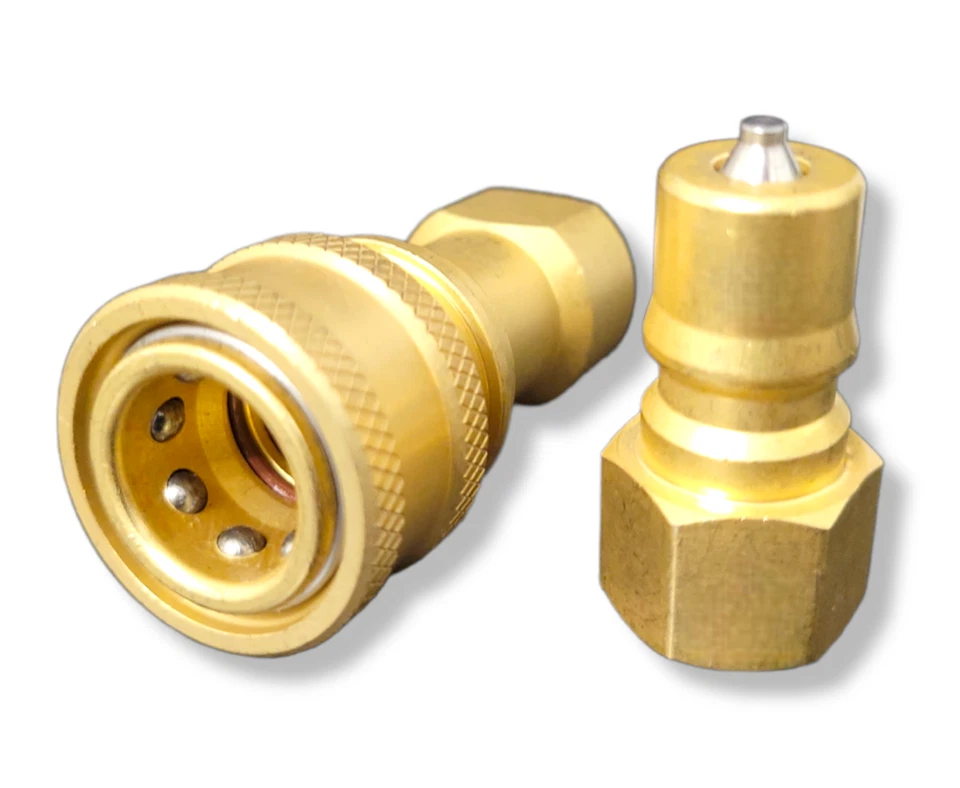Carpet Cleaning - Brass 1/4" Quick Disconnect for Wand Hoses (Set of 8) - Image 2 of 4