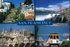 Postcard Multiview San Francisco California