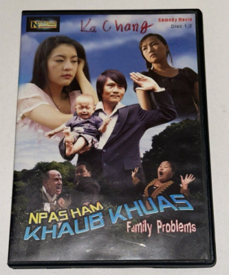 Family Problems Khaub Khaus DVD Hmong Comedy Movie Video Two Disc Set Nag Tshia