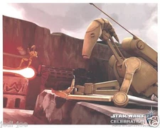 Official Pix 8x10 Photo Battle Droid Matthew Wood Star Wars Celebration VI