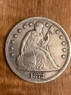 1872 seated liberty dollar Xf