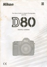 Original Manual for Nikon D80 Camera