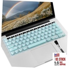 Keyboard Cover for Long Nails, Keyboard Film for Nail Art Silicone 3D Blue