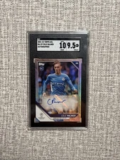 Cole Palmer 2021-22 Topps UCL Collection Rookie RC Auto SGC 9.5 Man City #BA-CP