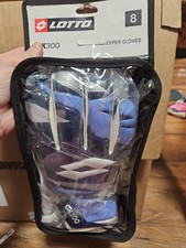 Lotto Adult Soccer Goalkeeper Gloves: NEW IN PACKAGE: UNISEX SIZE 8
