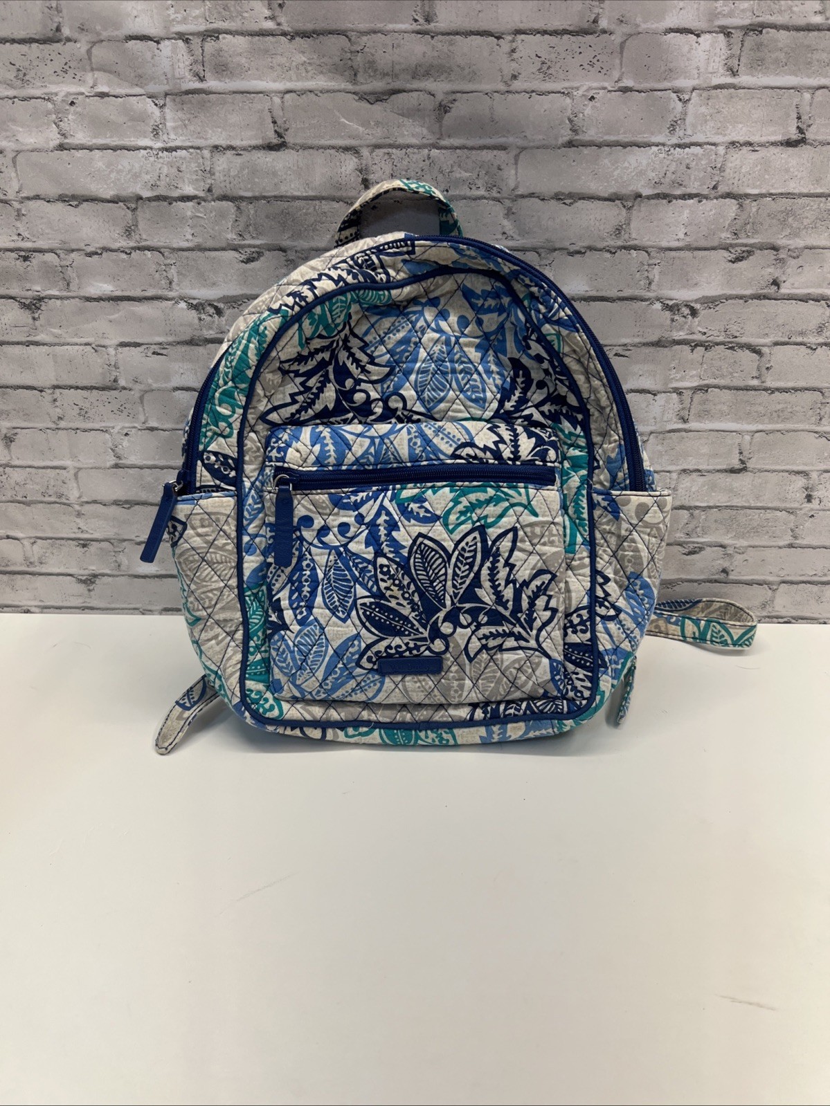 Cute Vera Bradley Santiago Campus Backpack Pre-owned Retired