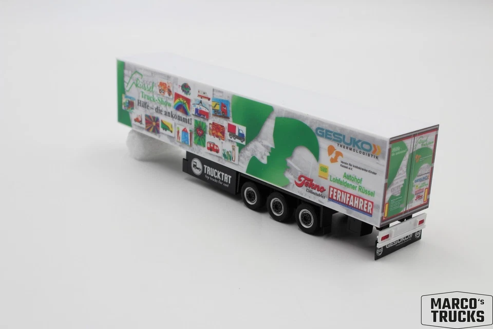Semirremolque frigorífico Herpa "Gesuko - Rüssel - Trucktat" de 911221 1:87 /HN4134-2