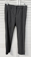 Prada Charcoal Grey Wool  Ladies Trouser Sz 40 inseam 26.5" belt loops lined