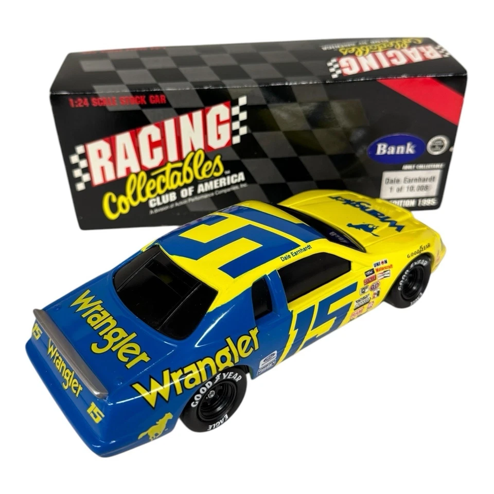 Banco Dale Earnhardt #15 Wrangler 1983 T-Bird 1/24 acción blanco y negro  Foto 2 de 4