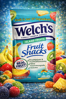   Welch s Fruit Snacks   Island Fruits Fruchtgummi mit tropischen Fruchtaromen