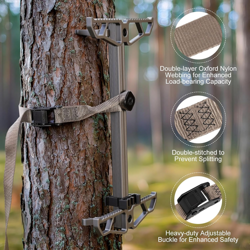 Bastoncini da Arrampicata per Caccia,17,5" Bastoncini da Arrampicata Antiscivolo in Alluminio Leggero, - Foto 6 di 8