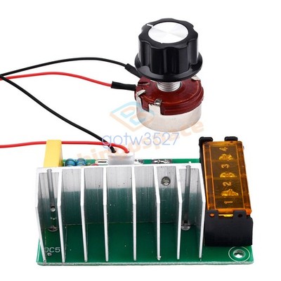 4000W 0-220V AC SCR Electric Voltage Regulator Motor Speed Controller Dimmer