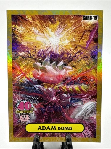 Adam Bomb /50 Gold Joe Simko 2025 Garbage PAIL KIDS Worst GPK 40th Garbahj