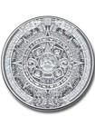 999 Fine Silver Mexican Aztec Calendar Coin 1/10 oz Pure Silver Round  — photo 2