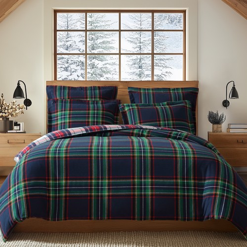 Spencer Plaid Woven Euro Sham Set of 2 - Levtex Home - Picture 2 of 8