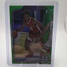 Bowman University 2021-22 Keon Ellis Green Parallel #75 /99 Topps Basketball