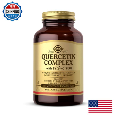 Solgar Quercetin Complex Ester-C Plus 100 Vegetable Capsules - Supports Immune