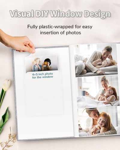 Artfeel Photo Album 4x6 with 300 Pockets,Slip-in Picture Albums,Linen Cover M... - Picture 2 of 7