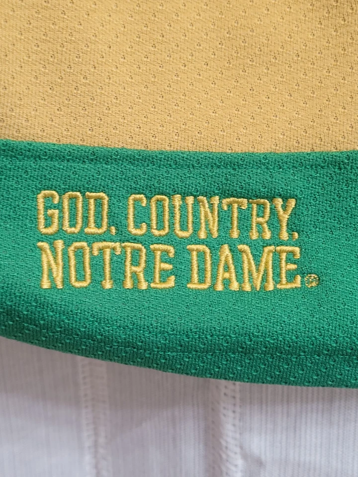 Camiseta deportiva de hockey Green Under Armour Notre Dame Fighting Irish Script para hombre S NCAA Foto 3 de 4
