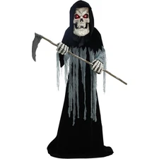 Haunted Hill Farm Motion-Activated 8.5-Ft. Tall Ginormous Reaper, Plug-in Prop