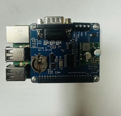 Raspberry Pi 3 Model B+ mit SK Pang PICAN3 CAN-Bus Board + 32GB microSD
