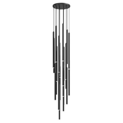 Avenue Lighting Filmore Ave. 25Lt 210'' Pendant/Multi Port , Black Fixture