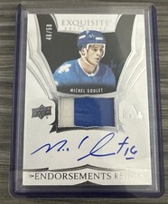 2024-25 UD Cup Exquisite Michel Goulet Auto Patch /50 Endorsements