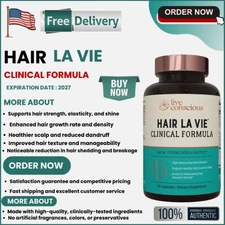 Hair La Vie Live Conscious Clinical Formula Growth 90 Count