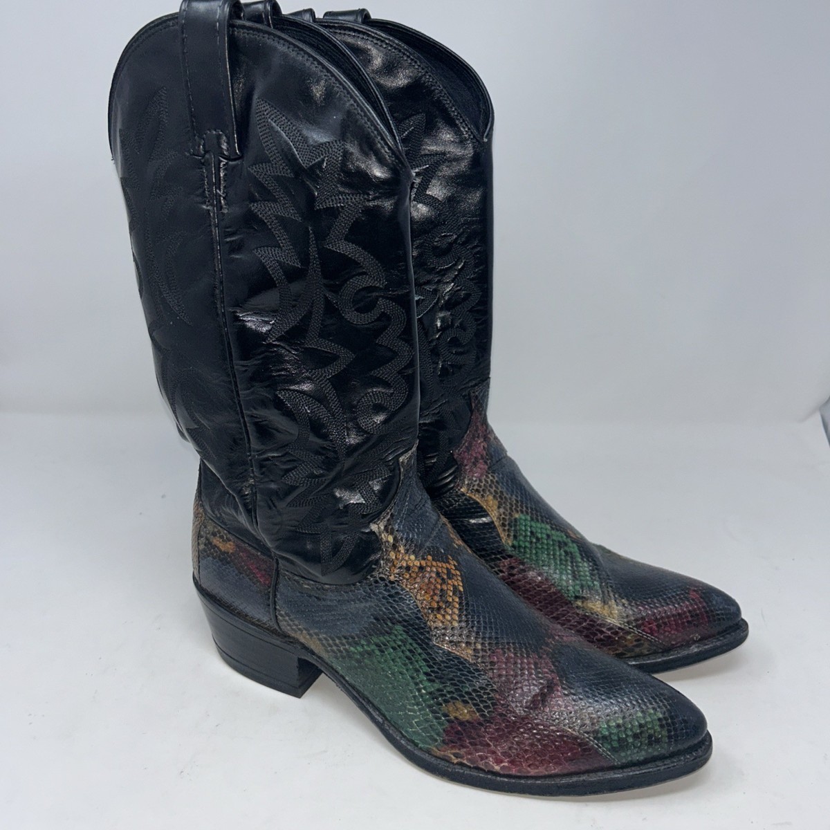 Dan Post Mens Snakeskin Western Cowboy Boot Size 9.5D  display picture 3
