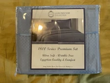 Lux Decor Collection 4 Pc Premium Bed Sheet Set - Sky Blue
