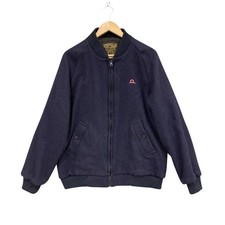 Norwellan Jacket Kids XL Blue Wool Blend Bomber Bluey Junior Showerproof School