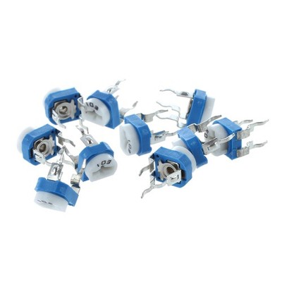 3X(10 x 6mm 10k Ohm horizontale Topf variable Cermet Trimmer Widerstand UK Y2U4)