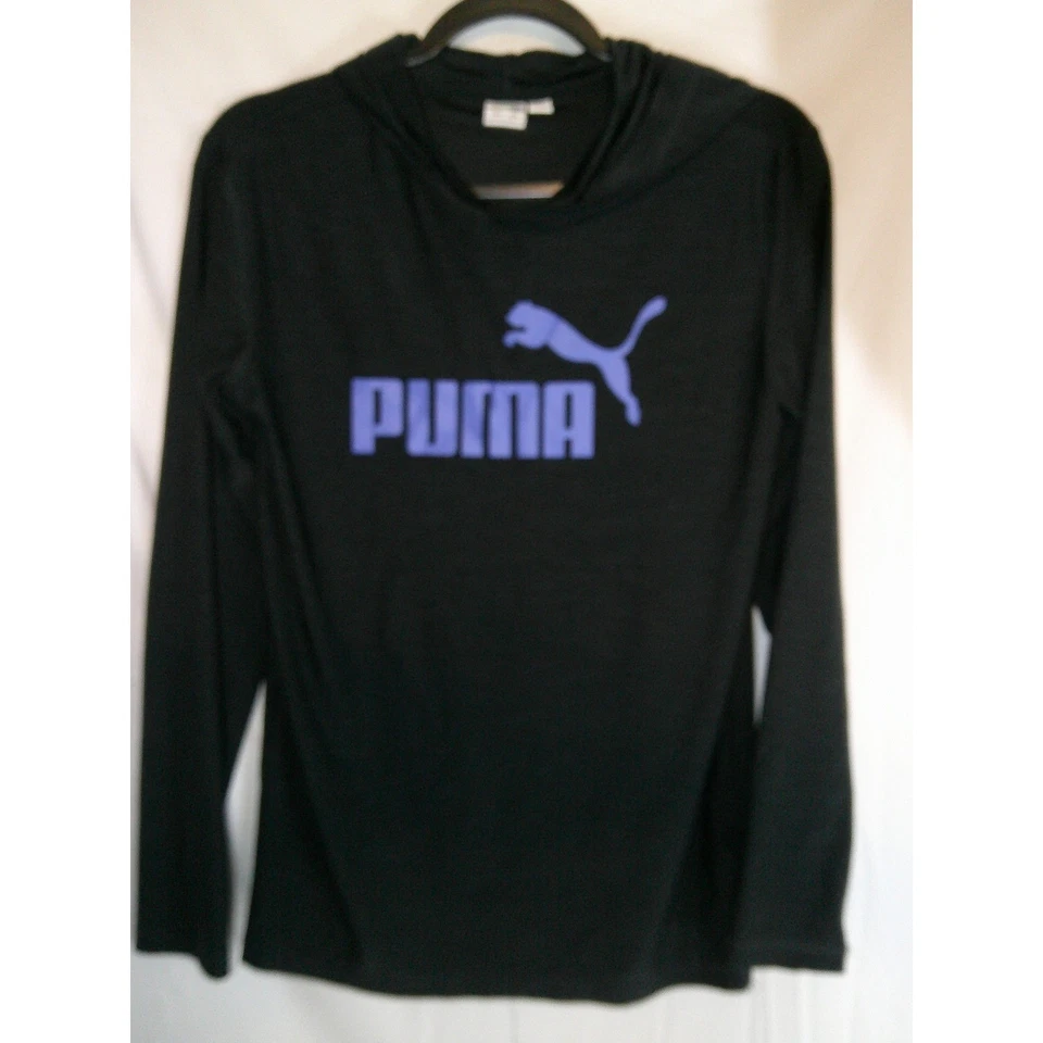 Lote de 2 Camisetas Niños Puma Manga Larga Azul/Negro Estampado Gráfico Talla L 14 16 Foto 4 de 4