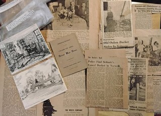 OLD 1901 SCITUATE MA HIGH SCHOOL PROGRAM 60s OLD OAKEN BUCKET NEWS XMAS CARDS