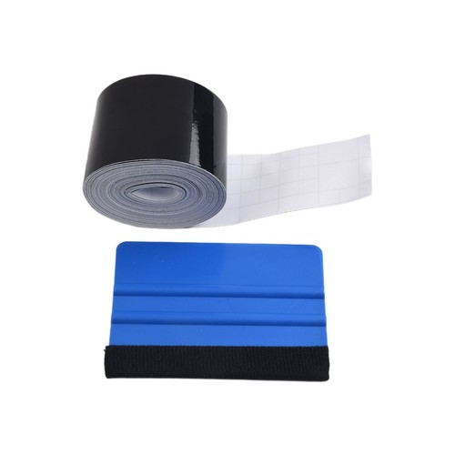 Anpassbarer Glanz für schwarze Autofolie Vinylfolie Kit Verbessern Sie Ihre Fah - Photo 10/36