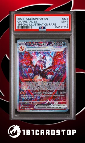 💥Pokemon TCG - Charizard ex - 234/091 - SIR - Paldean Fates - PSA 9💥