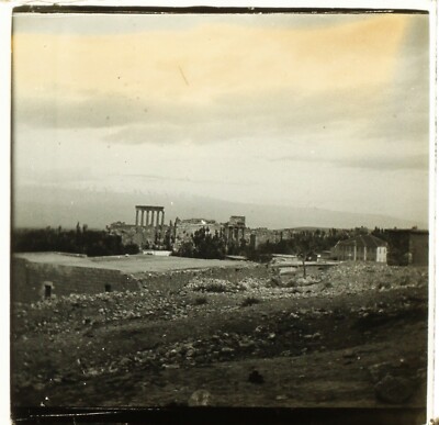LIBANON Baalbek Archäologie Foto Stereo Glasplatte VR2L8n1