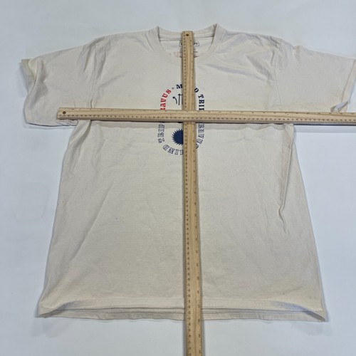 Dravus Heading Nowhere Mind Trips T-Shirt Men's Large Ivory Cotton Short Sleeve - Imagen 4 de 6