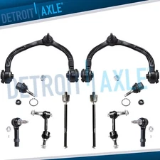 10pc Front Upper Control Arm Ball Joint Tierod for Ford Expedition Navigator