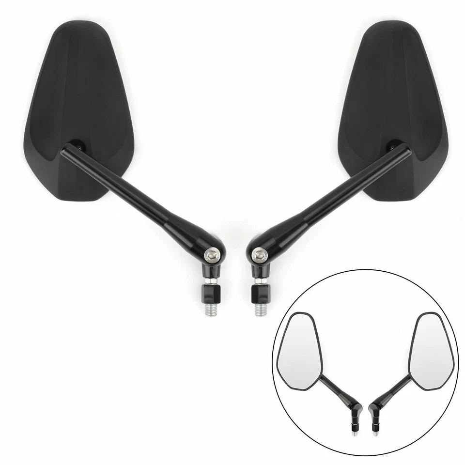 1 Pair M10 Rearview Mirror for Motorcycle Custom Cruiser Cafe Racer UNIVERSAL Foto 2 de 4