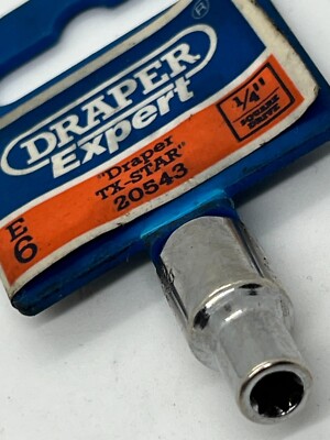 Draper TX-Star E6 1/4  Square Drive Socket 20542 Hardened and Tempered