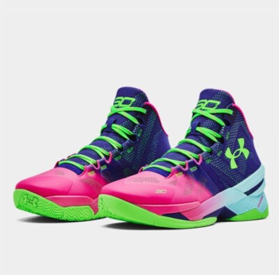Under Armour Curry 2 Retro Northern Lights 3026052-600 Basketball