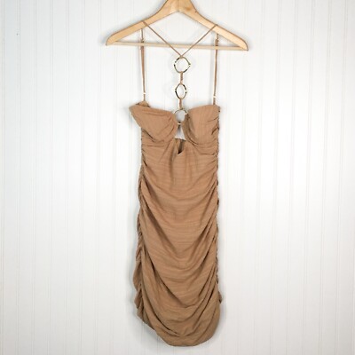 revolve gold strapless dress Gold Strapless Gown: Maxi Length