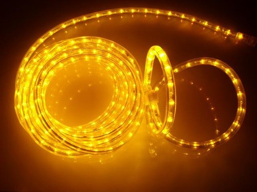 150-Feet, Yellow, 120V 2-Wire 1/2-Inch LED Rope Light, 1.0-Inch LED Spacing - Picture 4 of 6