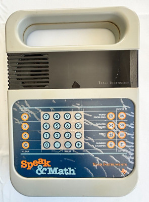 Spek Math Speak & Math 1980’s Tx Instruments - Sort of works! | eBay