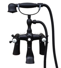 Deck Mount Bathroom ClawFoot Tub Faucet Hand Shower Oil Rubbed Bronze atf503