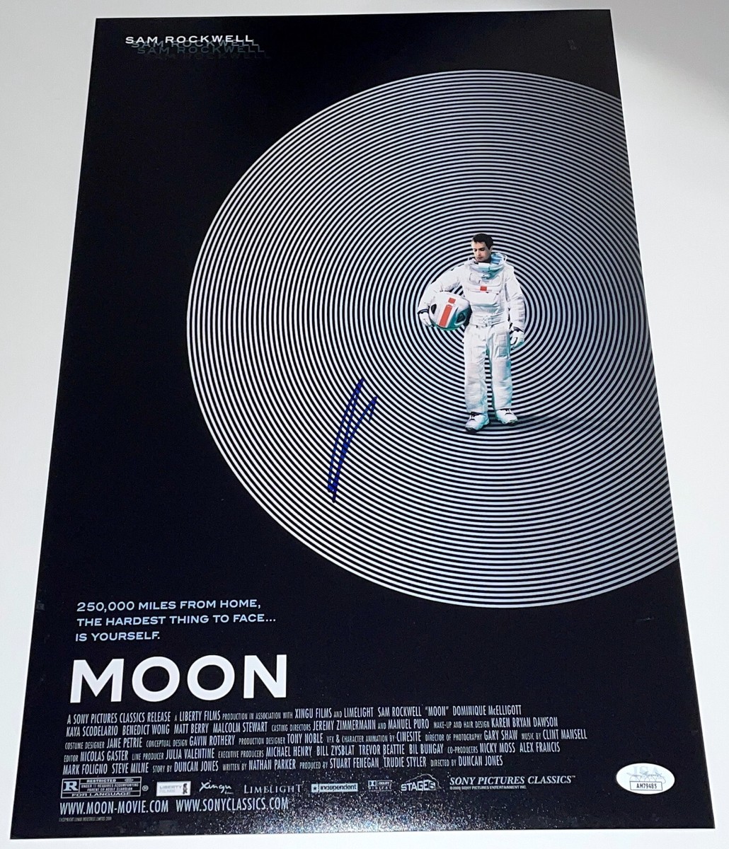 SAM ROCKWELL Signed MOON 12x18 Photo IN PERSON Authentic Autograph