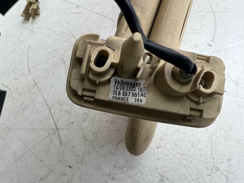 VOLKSWAGEN TOUAREG 2003 FRONT LEFT PASSENGER SUN VISOR BEIGE 7l6857551 - Picture 5 of 6
